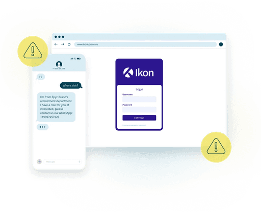 Threat detected via conversation