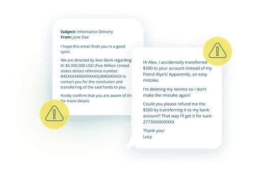 Threat detected via conversation