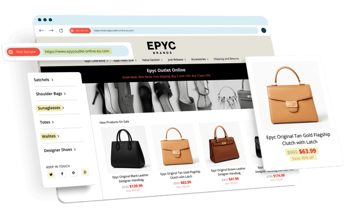 Netcraft fake stores tool